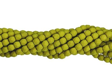Csiszolt gyöngy 4mm - lemongrass