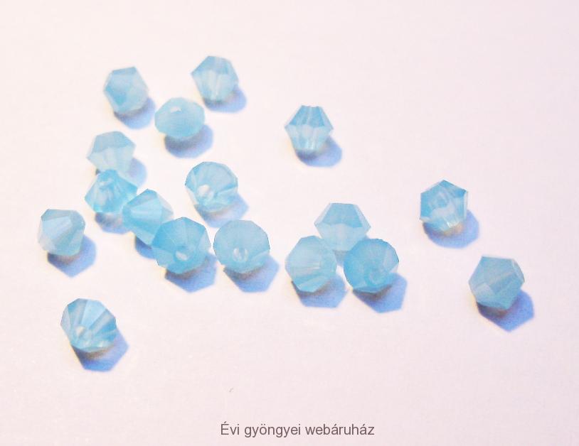 Cseh bicone 4mm - blue opal