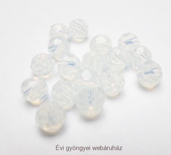 Csiszolt gömb 4mm - white opal