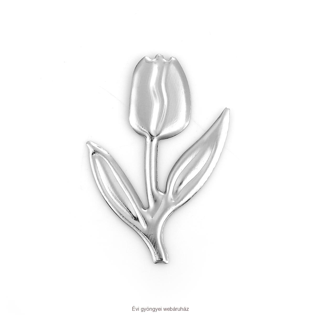 Tulipán lapocska - ezüst