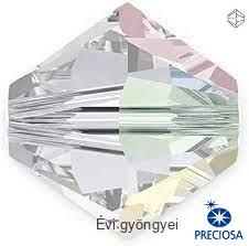 PRECIOSA bicone 4mm - crystal