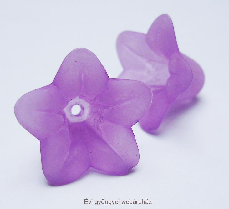 Trombita virág 18mm - lila