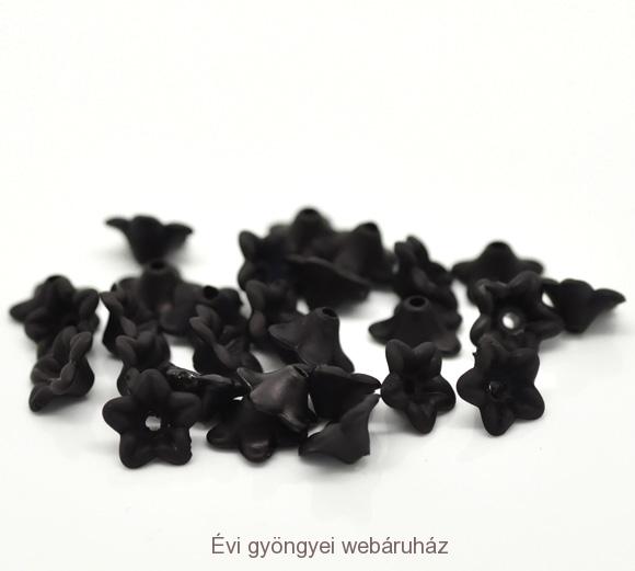 Trombita virág 9mm - fekete
