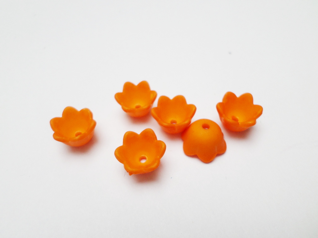 Tulipánvirág telt matt - narancs