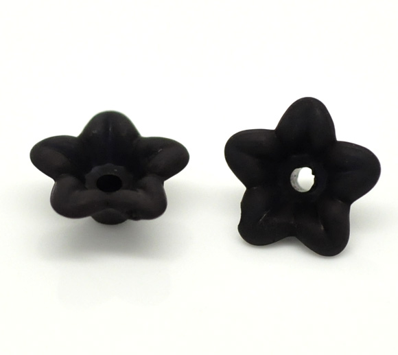 Trombita virág 9mm - fekete