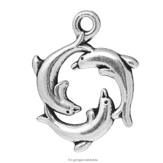 Delfinek fityegő - ezüst