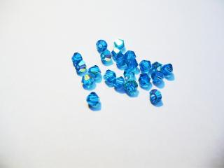 Cseh bicone 4mm - blue zircon ab