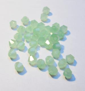 Cseh bicone 4mm - green opal