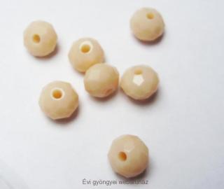 donut/fánk gyöngy 3mmx4mm - ivory