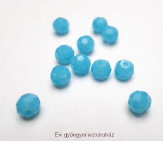 Csiszolt gömb 4mm - opaque turquoise