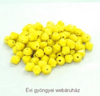 Cseh bicone 4mm - yellow jade