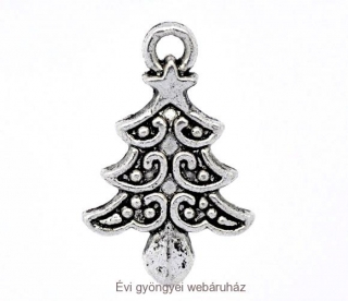 Karácsonyfa fityegő - ezüst