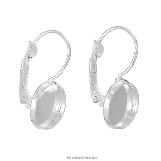 Ragasztható fülbevalóalap - ezüst
