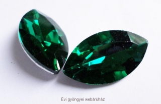 Navette emerald - 17x32mm