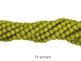 Csiszolt gyöngy 3mm - lemongrass