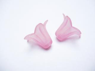 Trombita virág 18mm - rózsaszín